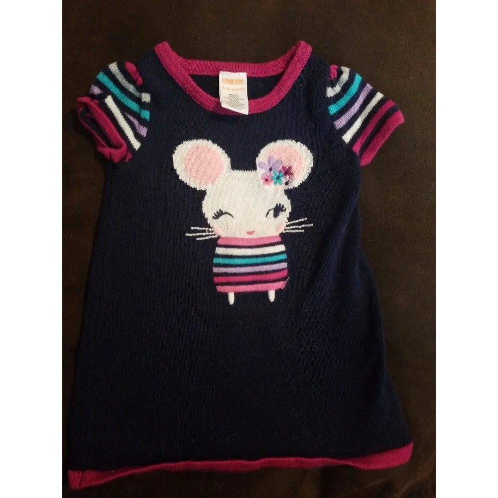 Gymboree back to blooms mouse dress 6 12